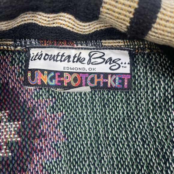 Vtg Its Outta The Bag Unge Potch Ket Womens Navajo Southwest Aztec Jacket Sm USA - Picture 8 of 15